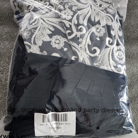 NWT JJ’s House Dress! High/Low Size 8 Navy - Picture 4 of 8